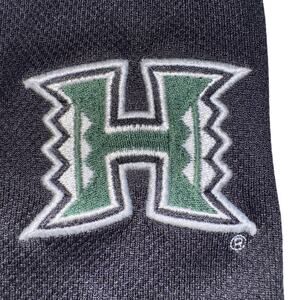 UNIVERSITY OF HAWAII RAINBOW WARRIORS SHORTS MEN SMALL BLACK GREEN ATHLETIC